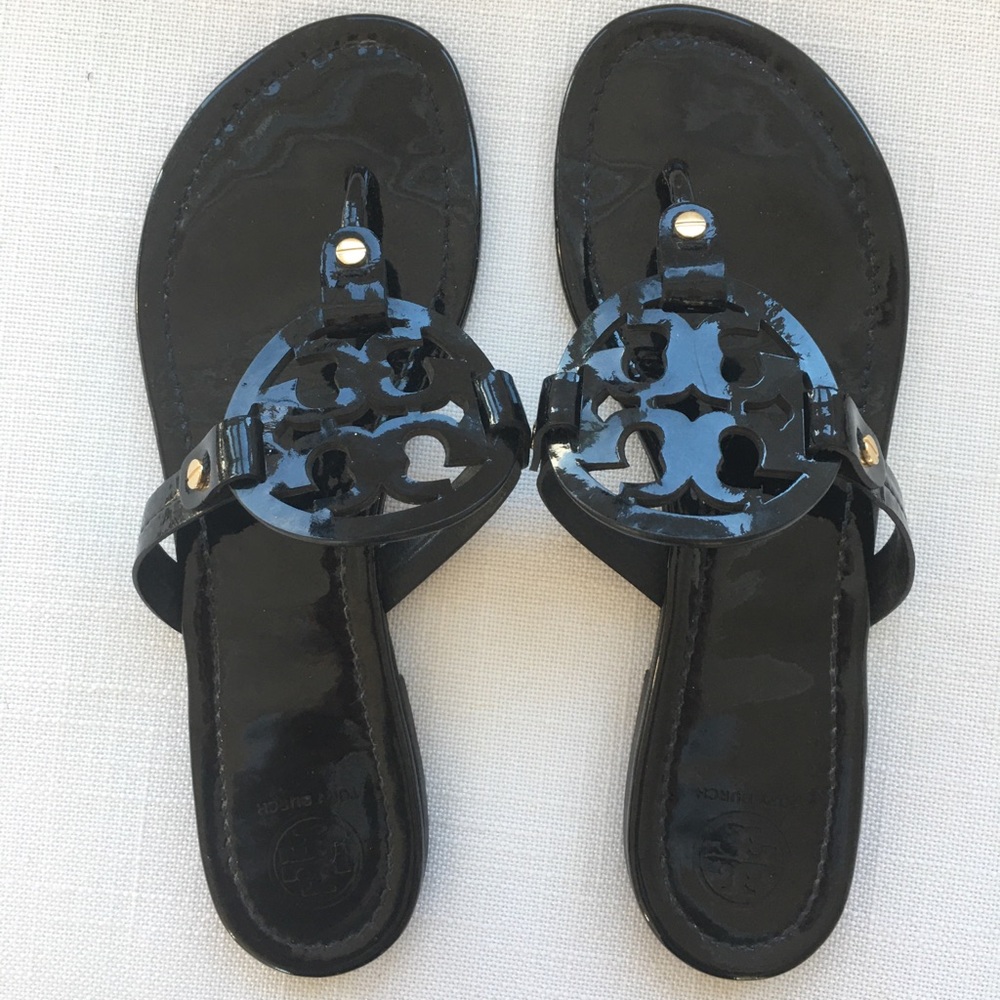 Tory Burch 🌸Miller🌸Patent Leather, Black 10 1/2